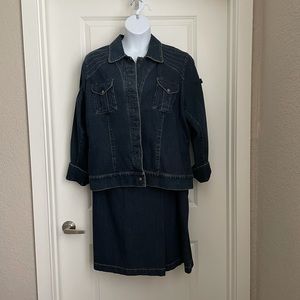 Ideology denim skirt and jacket